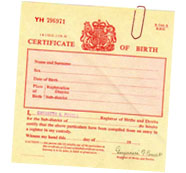 birth certificate